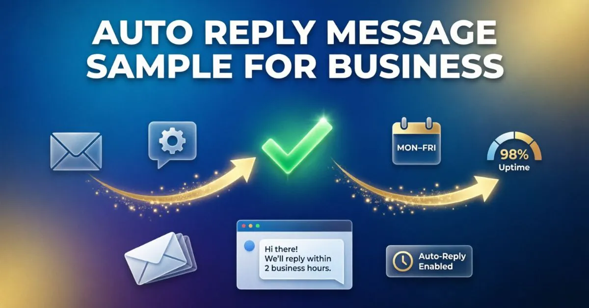 Auto Reply Message Sample For Business