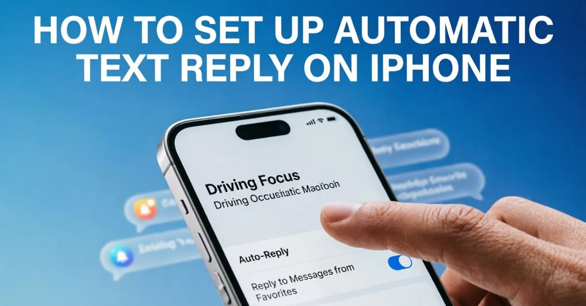 How To Set Up Automatic Text Reply On iPhone