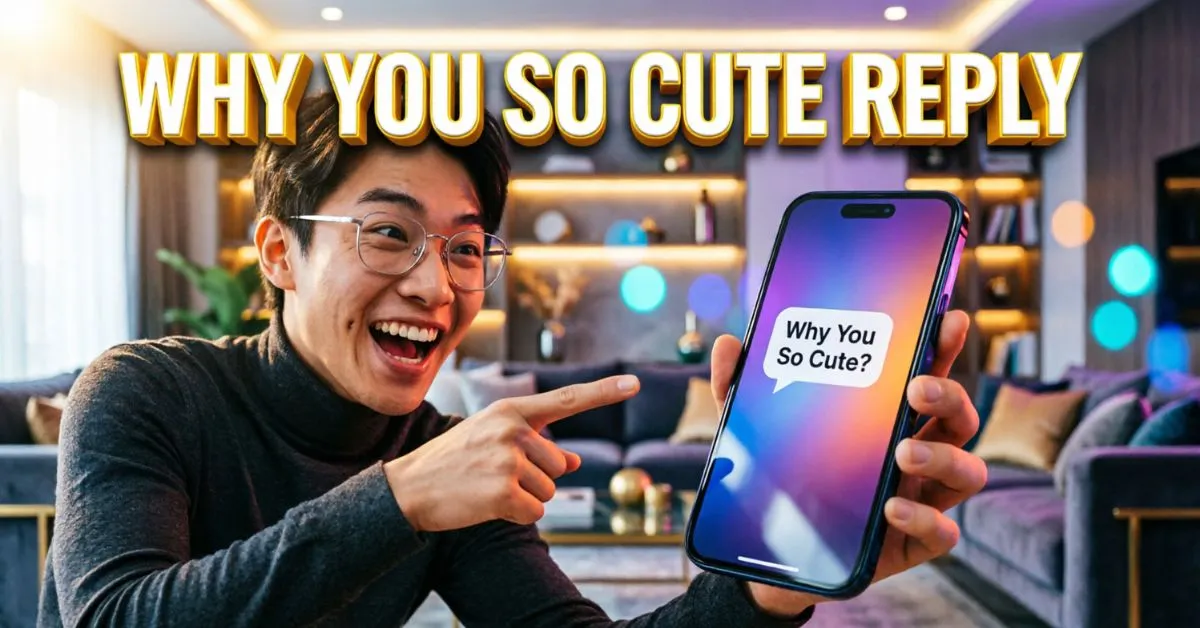 Why You So Cute Reply