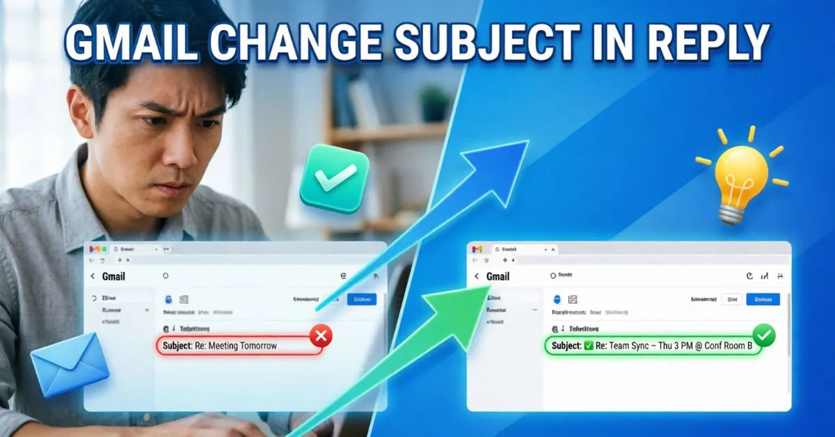 Gmail Change Subject In Reply