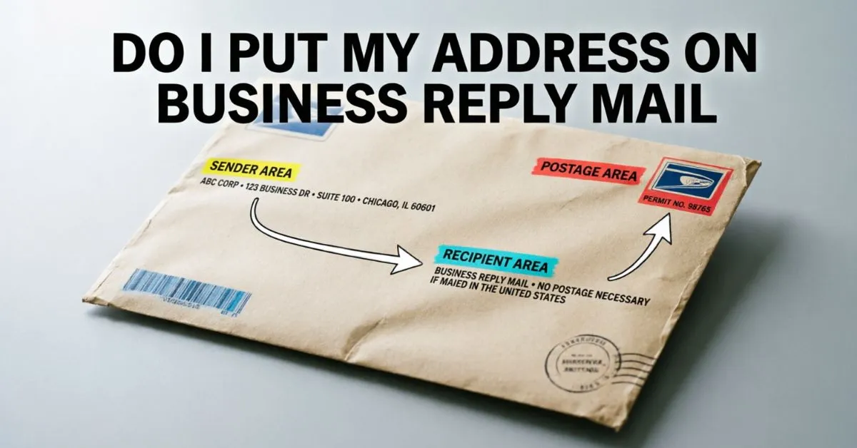 Do I Put My Address On Business Reply Mail