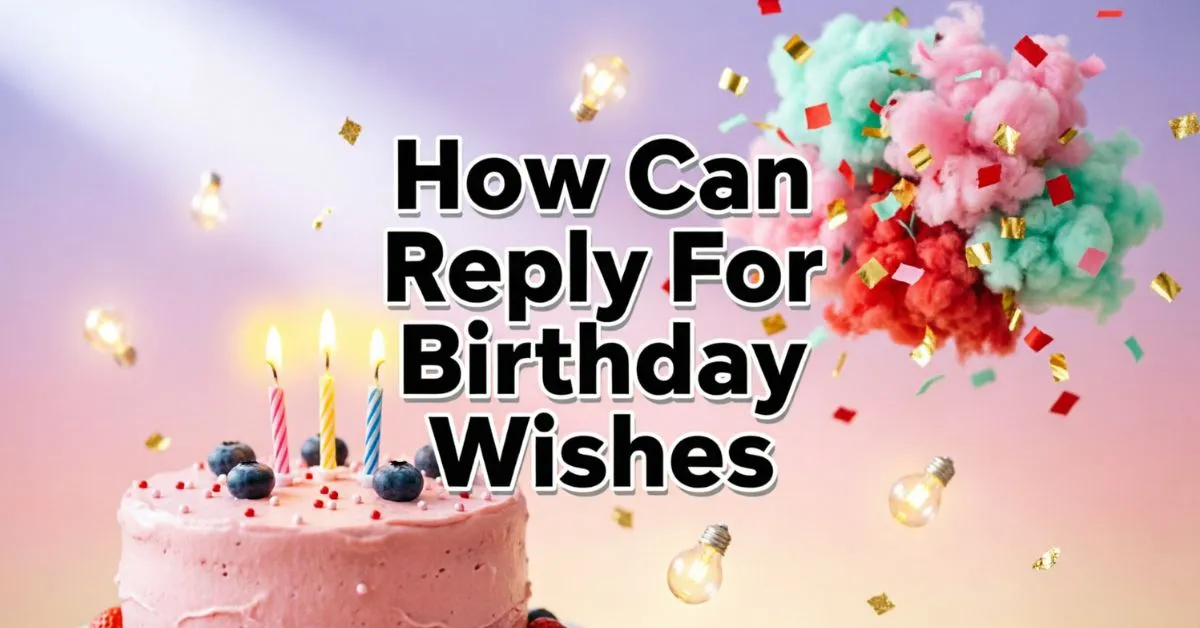 How Can Reply For Birthday Wishes