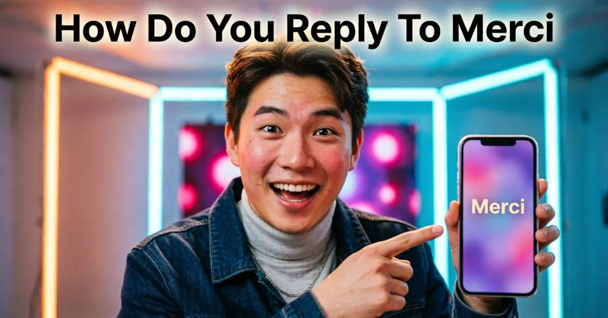 How Do You Reply To Merci