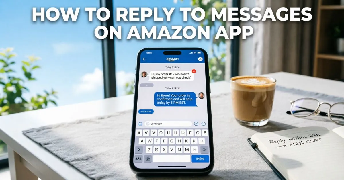 How To Reply To Messages on Amazon App