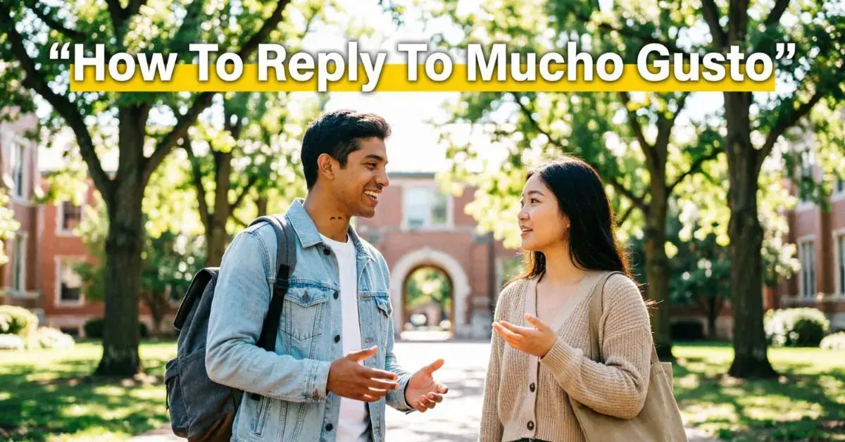 How To Reply To Mucho Gusto