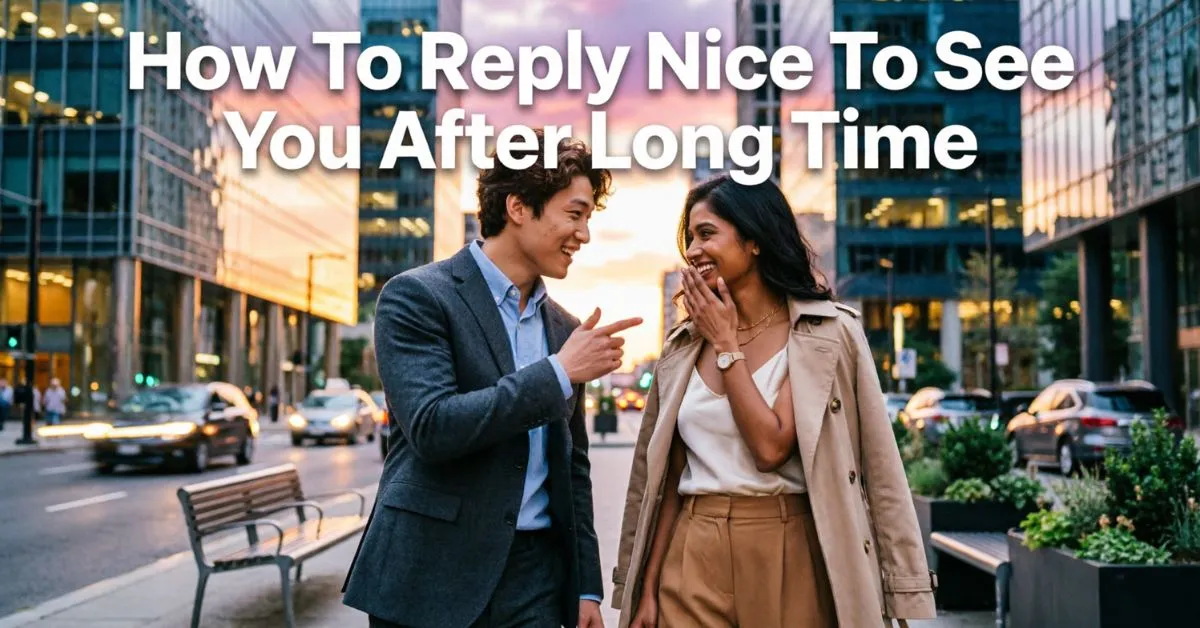 How To Reply Nice To See You After Long Time