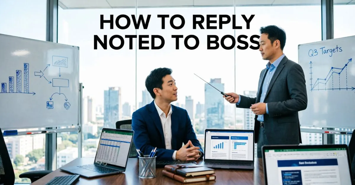 How To Reply Noted To Boss