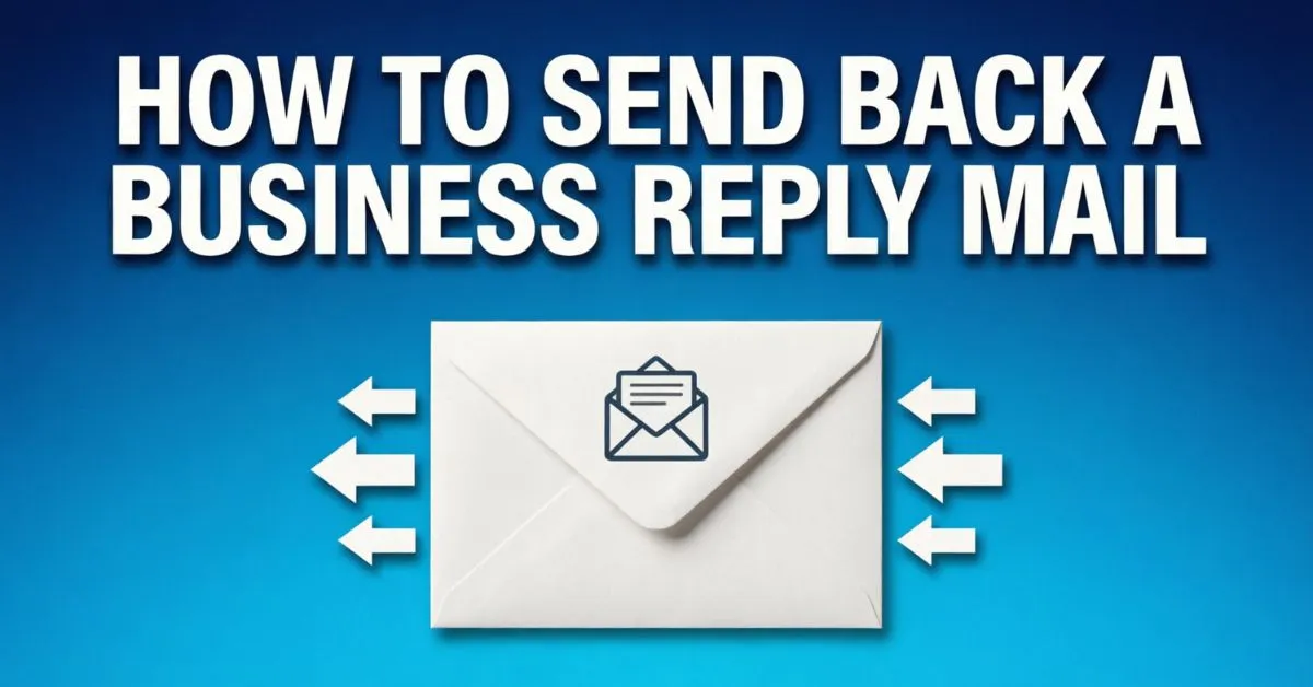 How To Send Back A Business Reply Mail
