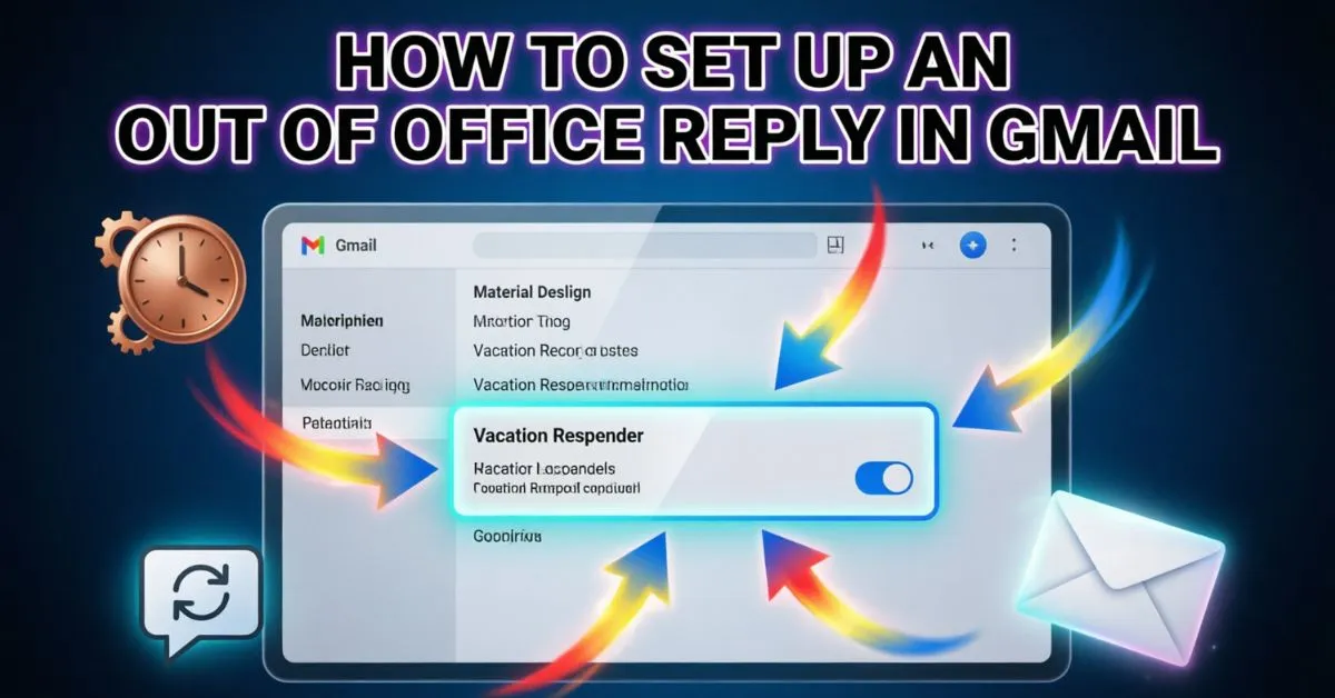 How To Set Up An Out Of Office Reply In Gmail