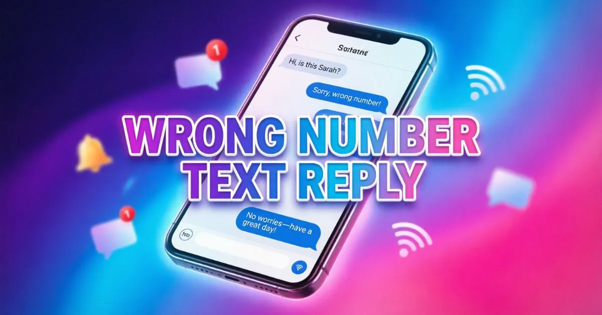 Wrong Number Text Reply