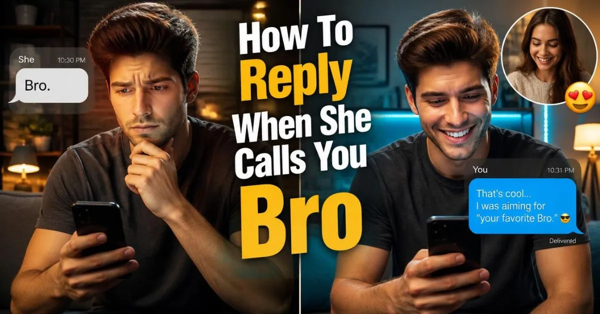 How To Reply When She Calls You Bro
