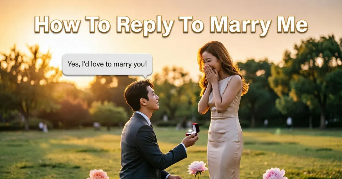 How To Reply To Marry Me