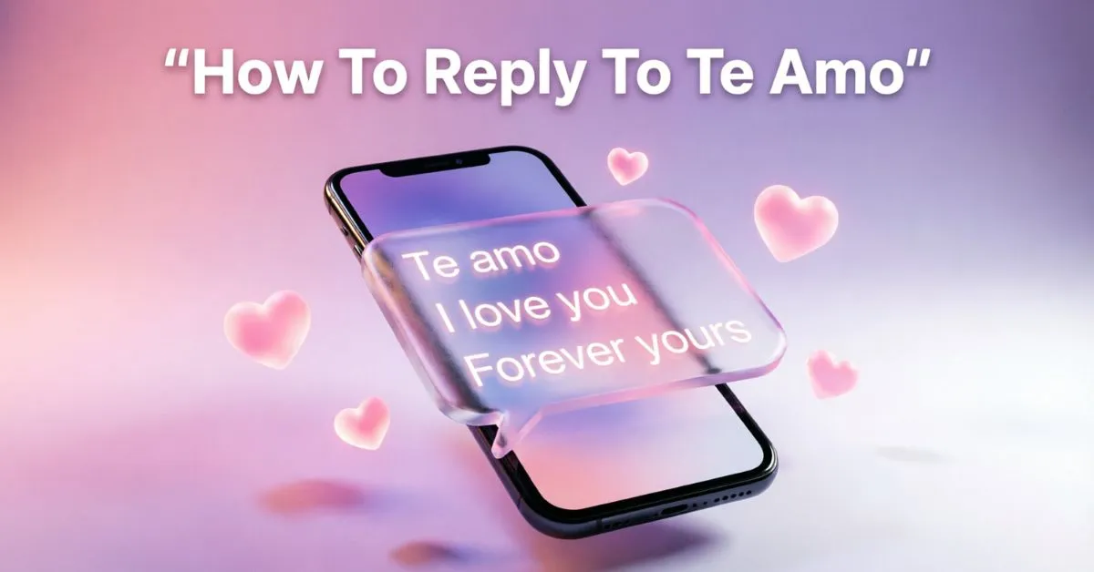 How To Reply To Te Amo