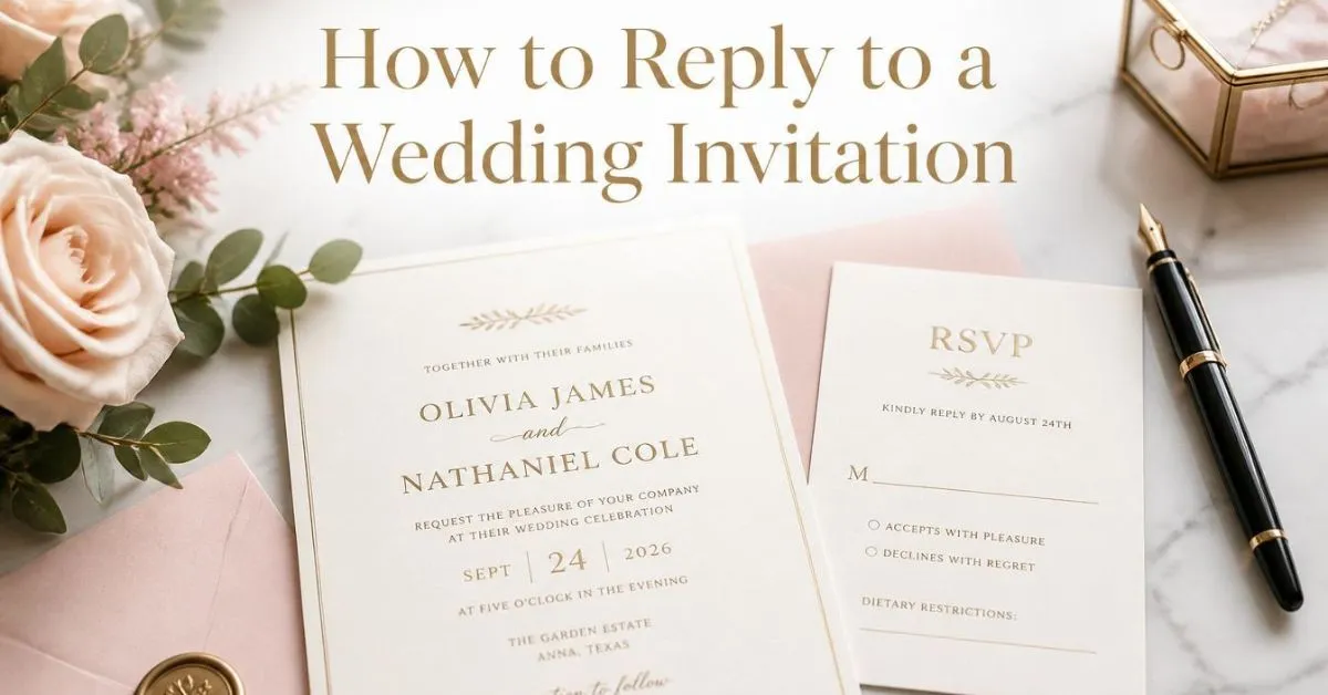 How To Reply To A Wedding Invitation