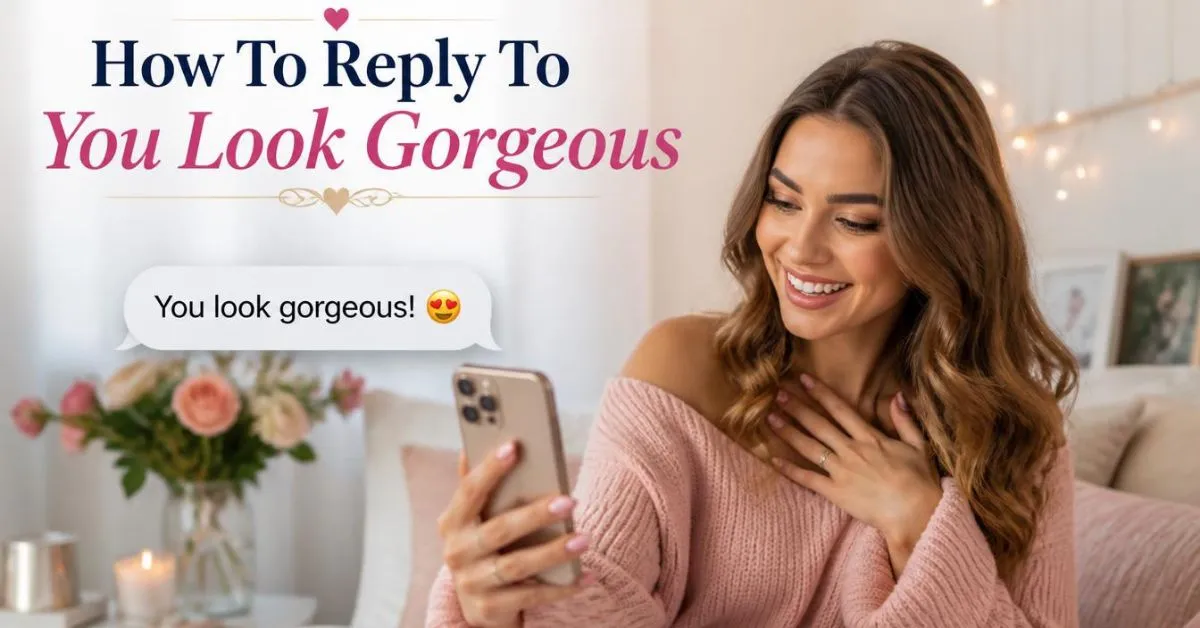 How To Reply To You Look Gorgeous