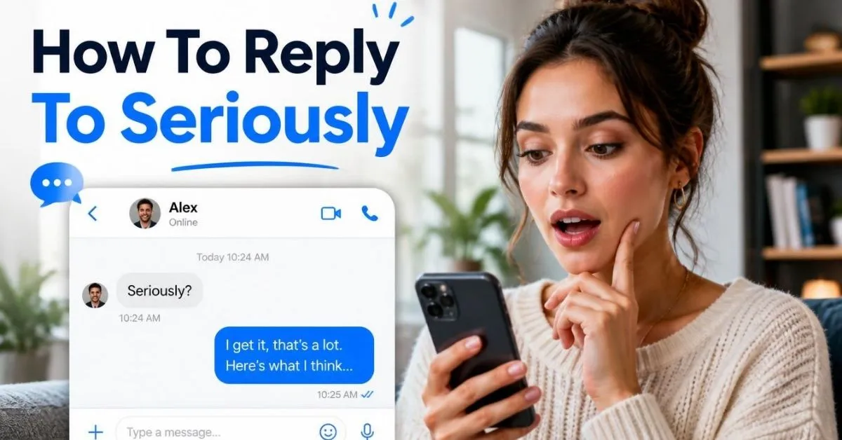 How To Reply To Seriously