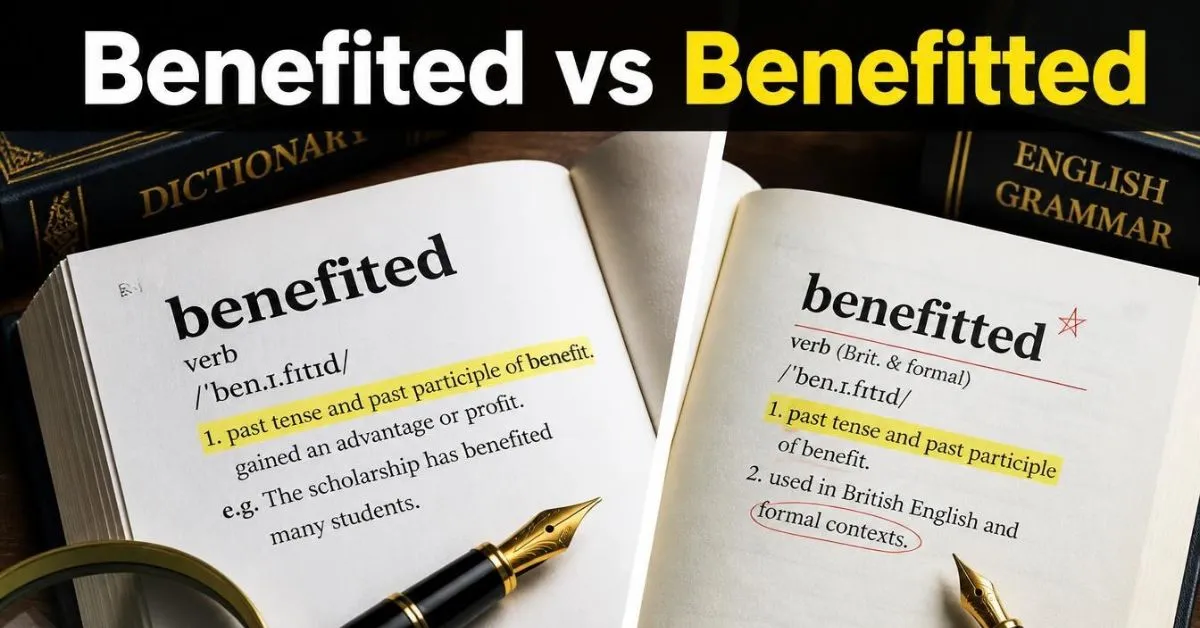 Benefited vs Benefitted