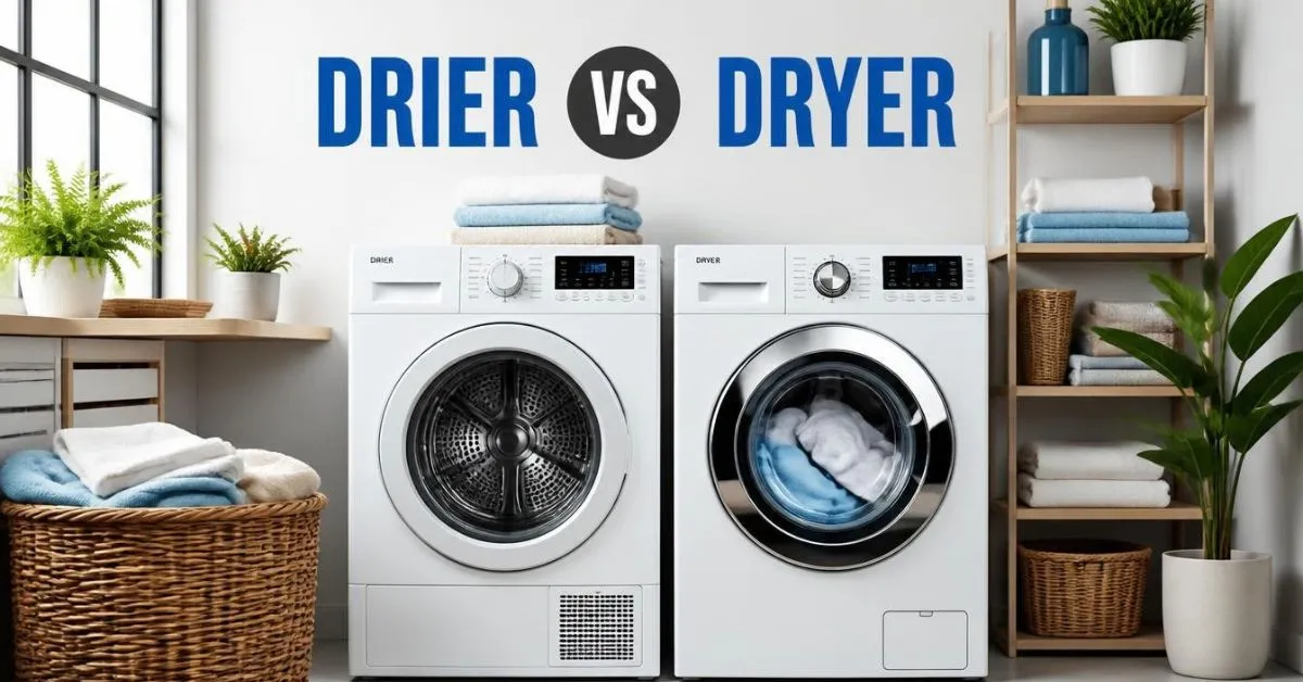 Drier vs Dryer