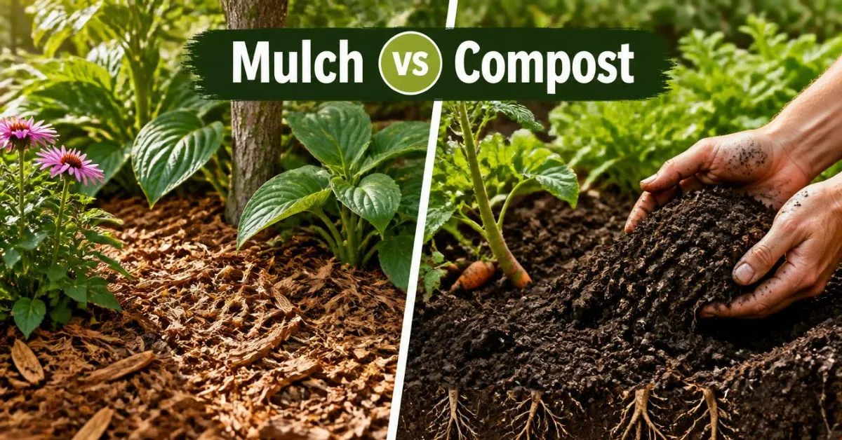 Mulch vs Compost