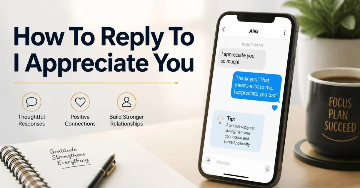 How To Reply To I Appreciate You