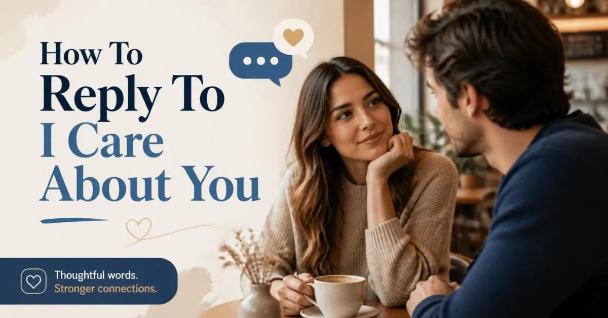 How To Reply To I Care About You