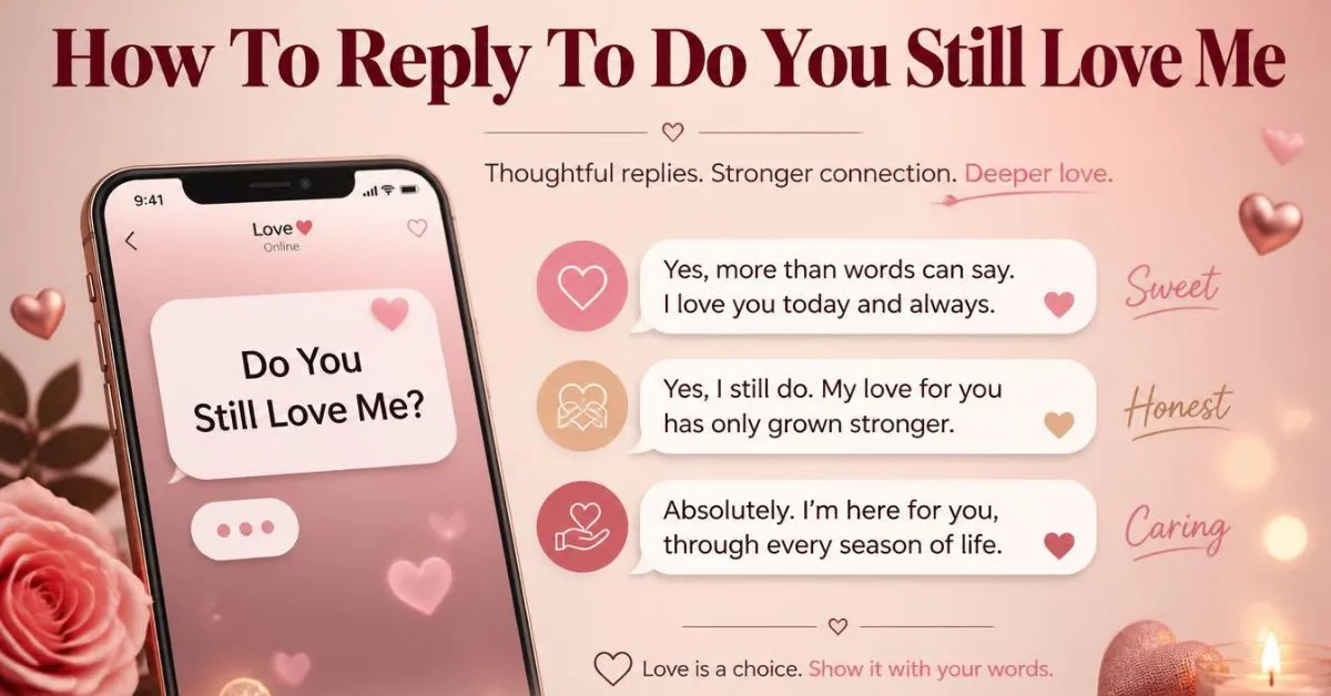 How To Reply To Do You Still Love Me