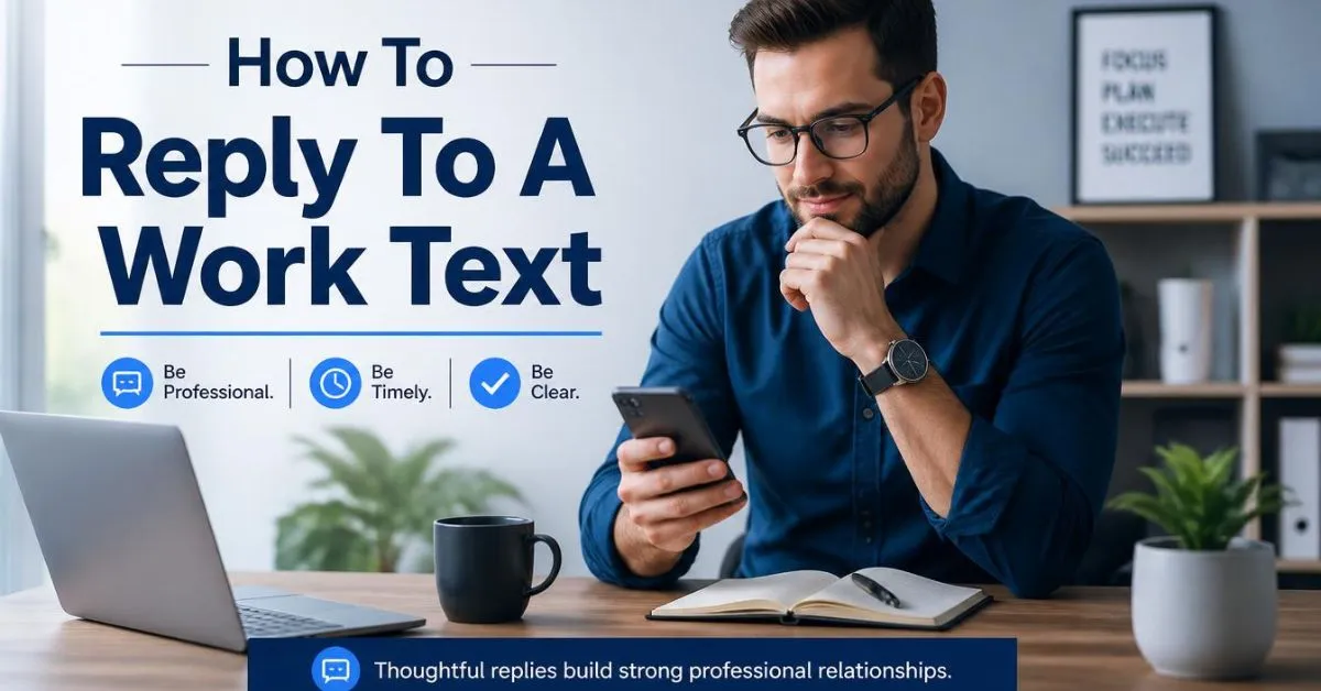 How To Reply To A Work Text