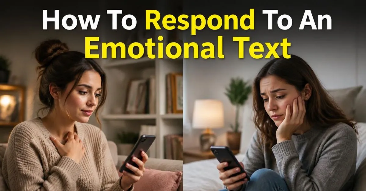 How To Respond To An Emotional Text