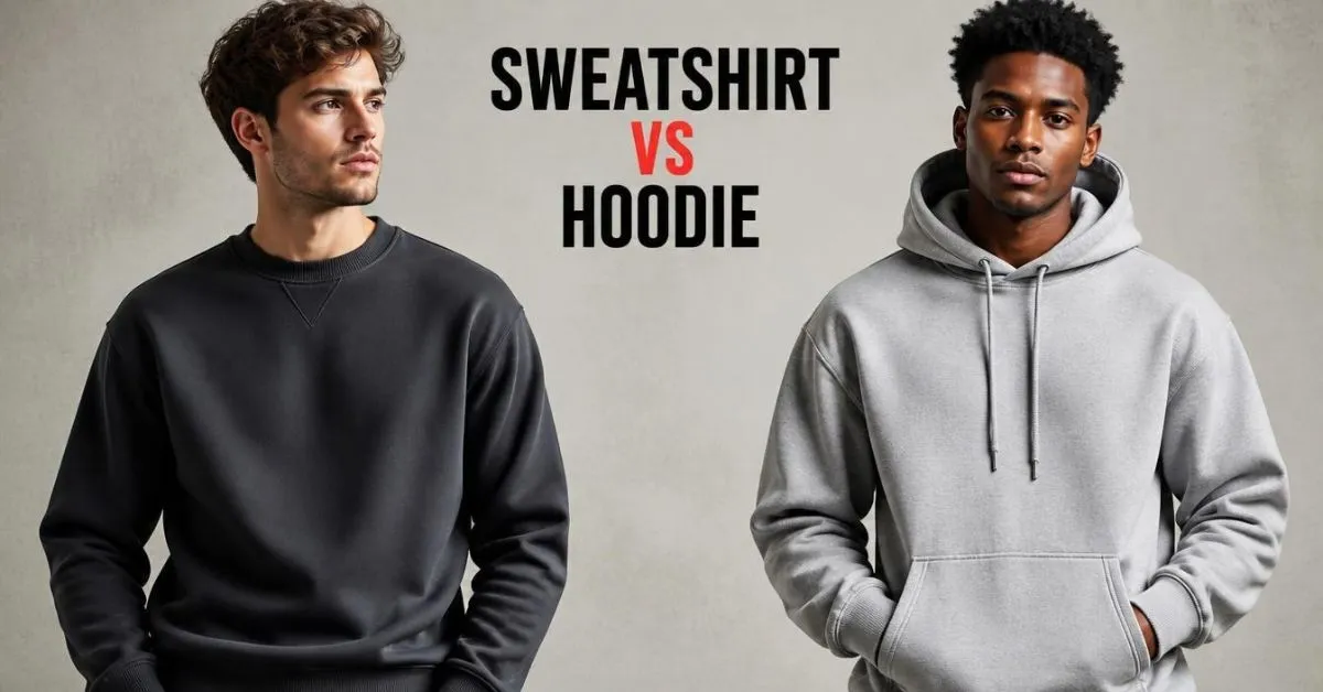 Sweatshirt vs Hoodie